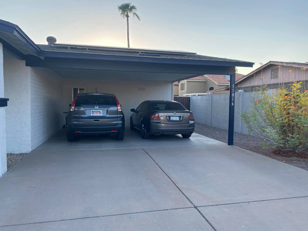 Carport Conversion 2020 Phoenix Before